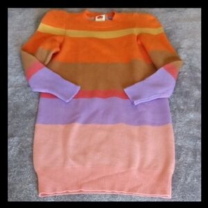 FARM Rio X Anthropologie NWT Puff Sleeve Stripe Sweater Dress